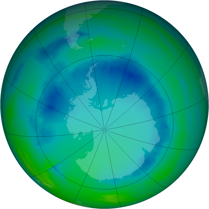 Ozone Map 2000-07-28